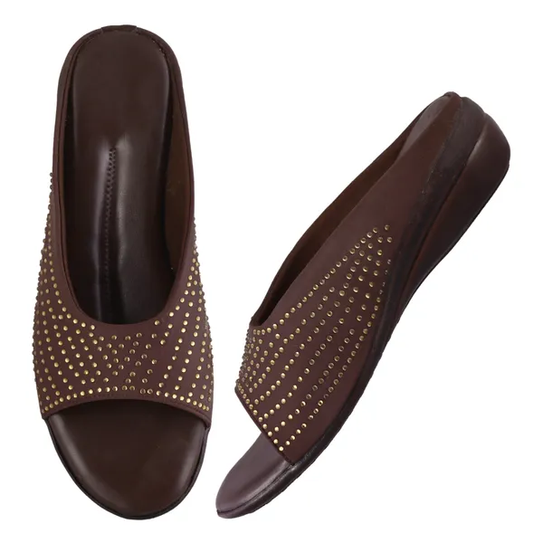 Brown_Studded_Slip-On_Sandals