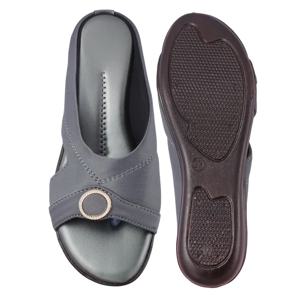 Grey_Synthetic_Slip-On_Sandals