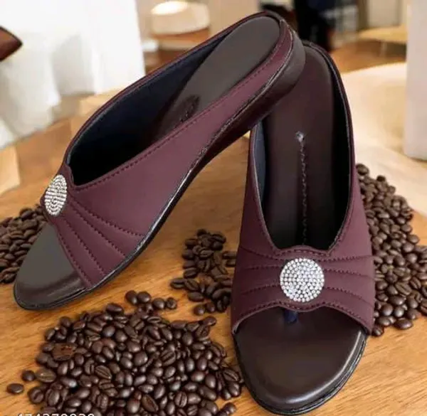 Maroon_Slip-On_Embellished_Flat_Sandals