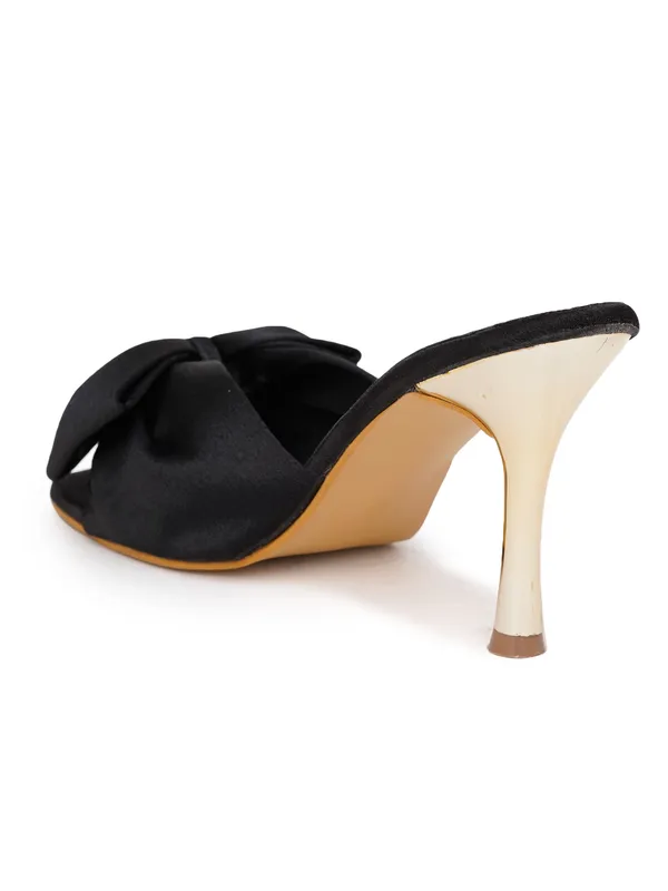 Black_Satin_Bow_Heeled_Mules