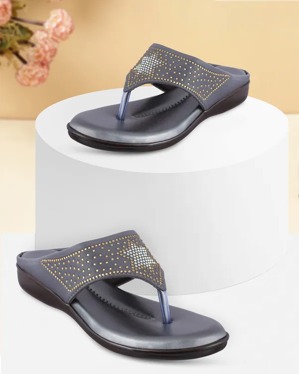 Grey_Embellished_Flat_Flip_Flops