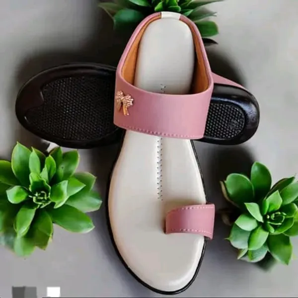 Pink_Casual_Flat_Sandals