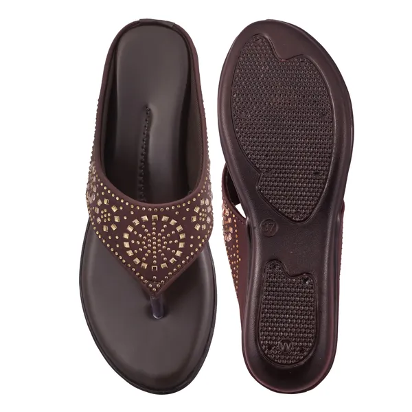 Brown_Embellished_Wedge_Flip-Flops