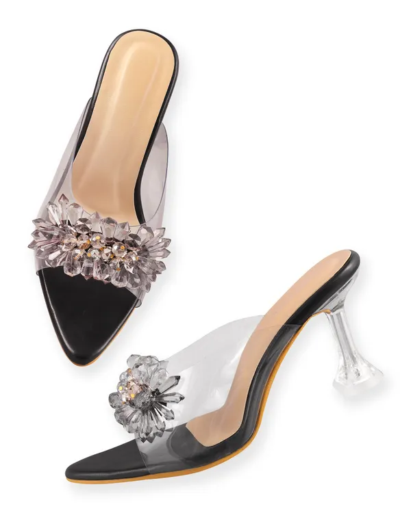 Black_Synthetic_Embellished_Heeled_Mules