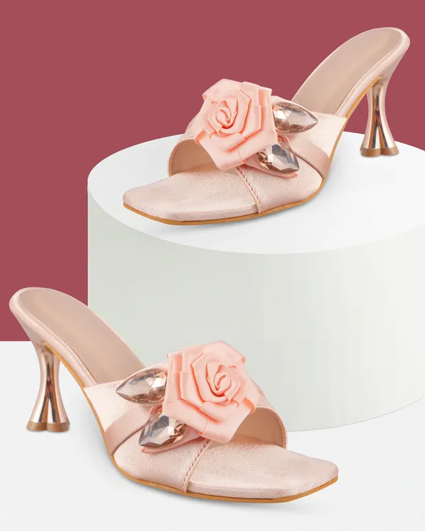Pink_Synthetic_Embellished_Heeled_Mules