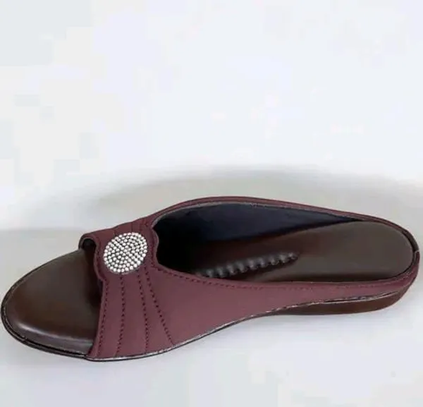 Maroon_Slip-On_Embellished_Flat_Sandals