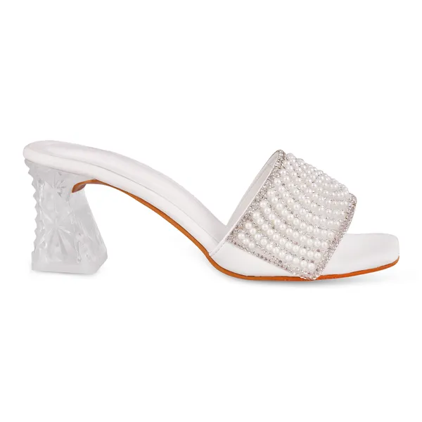 White_Embellished_Block_Heel_Mules