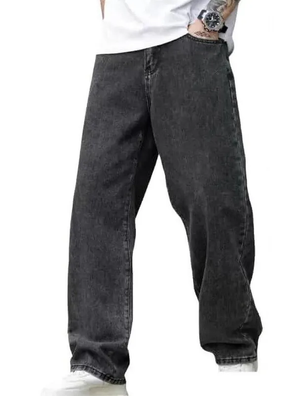 DENIM_FIT_Loose_Fit_Men_Grey_Jeans_()