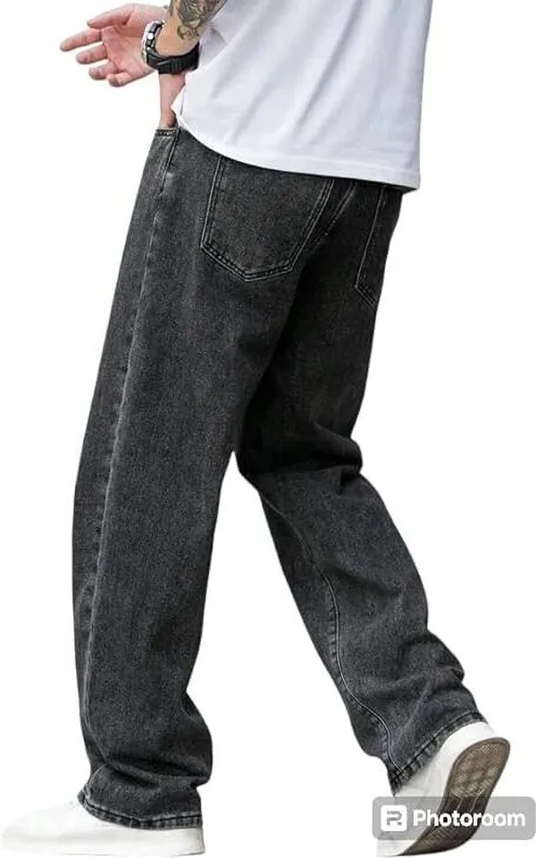 DENIM_FIT_Loose_Fit_Men_Grey_Jeans_()