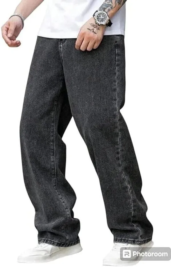 DENIM_FIT_Loose_Fit_Men_Grey_Jeans_()
