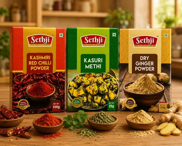 Kashmiri_Red_Chilli_Powder,_Dry_Ginger_Powder_And_Kasuri_Methi_For_Indian_Cooking_Pack_Of_3