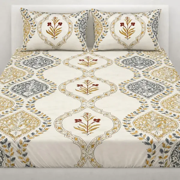 Glace_Cotton_Fitted_Bedsheet_With_Pillow_Covers