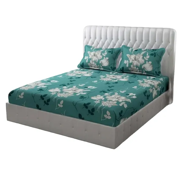 Floral_Print_Bedsheet_Set_With_Pillowcases