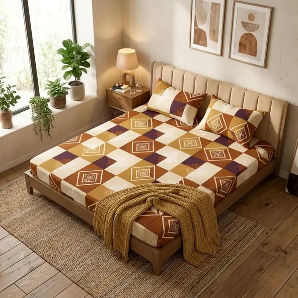 Fitted_Bedsheet_With_Pillow_Covers