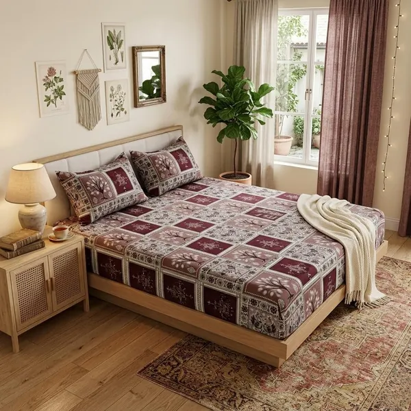 Fitted_Bedsheet_Set_With_Pillow_Covers