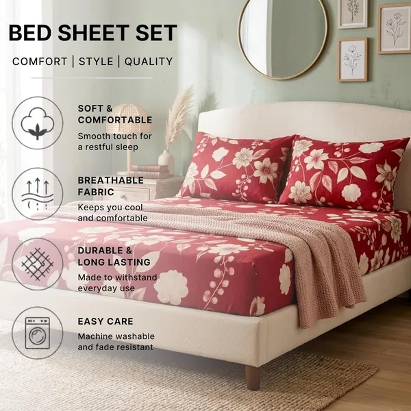 Fitted_Bedsheet_Set_With_Pillow_Covers