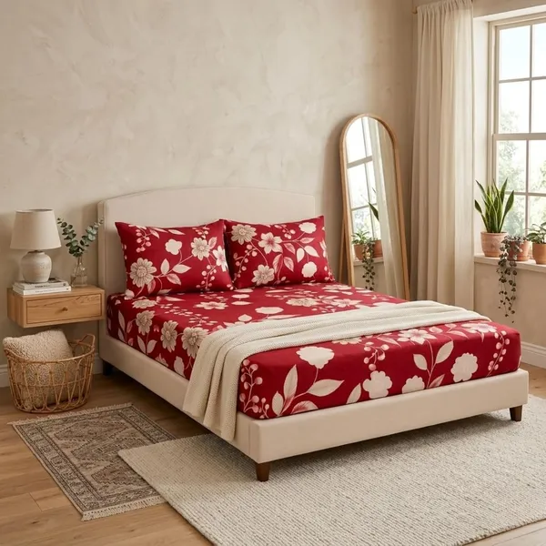 Fitted_Bedsheet_Set_With_Pillow_Covers