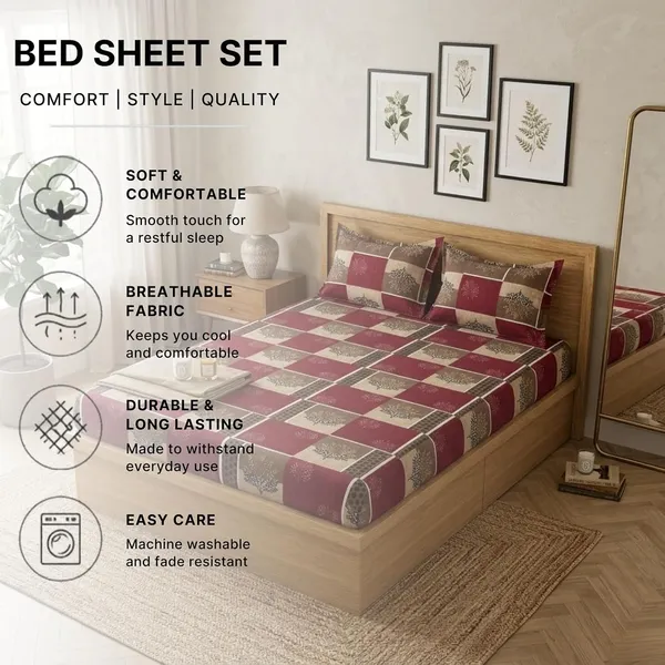 Fitted_Bedsheet_Set_With_Pillow_Covers