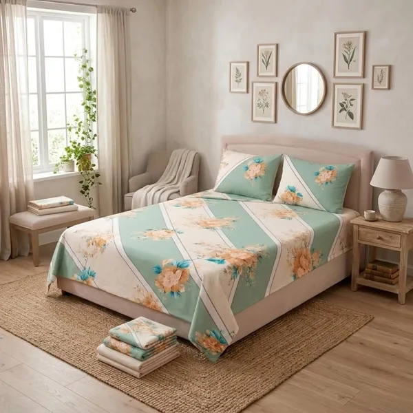 Double_Bed_Sheet_Set_With_Pillow_Covers