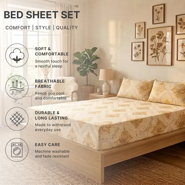Damask_Print_Bedsheet_Set