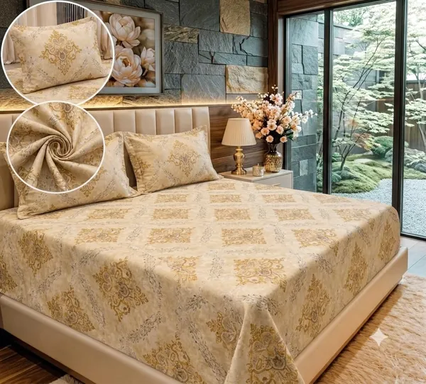 Damask_Print_Bedsheet_Set