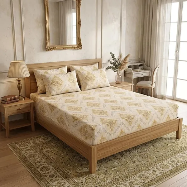 Damask_Print_Bedsheet_Set