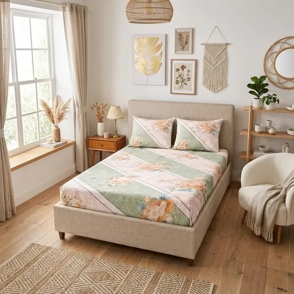 Double_Bed_Sheet_Set_With_Pillow_Covers