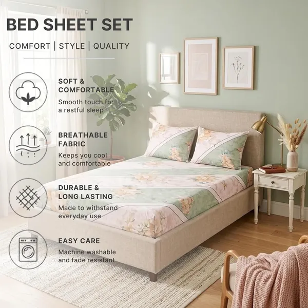 Double_Bed_Sheet_Set_With_Pillow_Covers