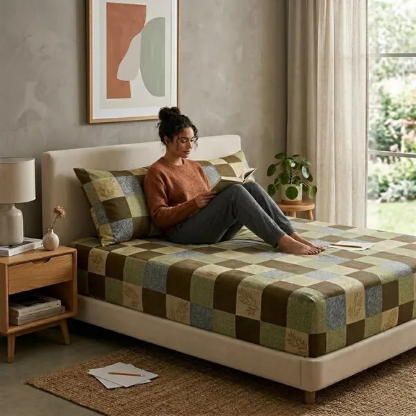 Cotton_Fitted_Bed_Sheet_Set_With_Pillow_Covers