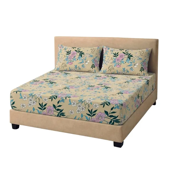 Fitted_Bed_Sheet_Set_With_Pillow_Covers