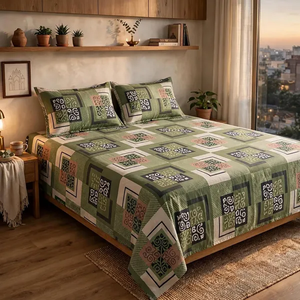 Cotton_Bedsheet_With_Pillow_Covers