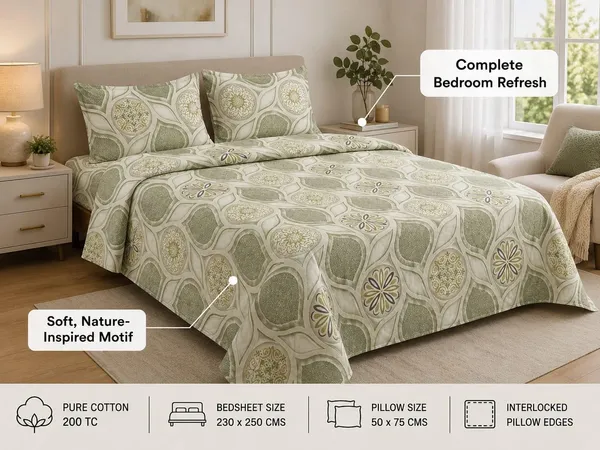 Cotton_Bedsheet_With_Pillow_Covers