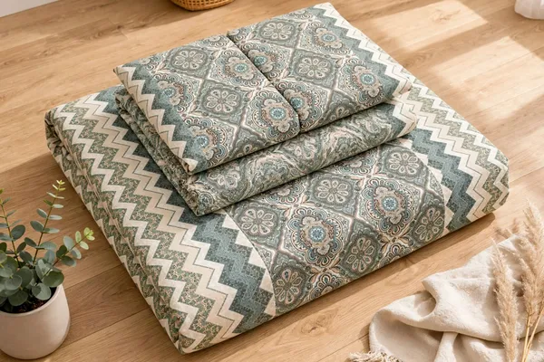 Parth_Royal_Living_Premium_Jaipuri_Print_Cotton_Double_Bedsheet_|_Sage_Green_&_Beige_Ornamental_Floral_Design_|_90_x_108_Inch_|_2_Pillow_Covers