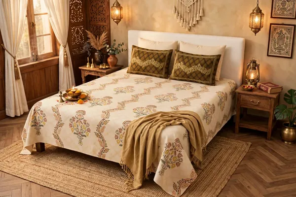 PARTH_ROYAL_-_Rajwada_Patch_|_Ethnic_Rajwada_Floral_King_Size_Bedsheet_with_2_Pillow_Covers_|_Pure_Cotton_108x108_inches