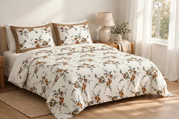 Parth_Royal_Living_Floral_Printed_Double_Bedsheet_with_2_Pillow_Covers_|_Elegant_Brown_&_Rust_Floral_Design_|_Soft_&_Stylish_Bed_Linen_for_Bedroom