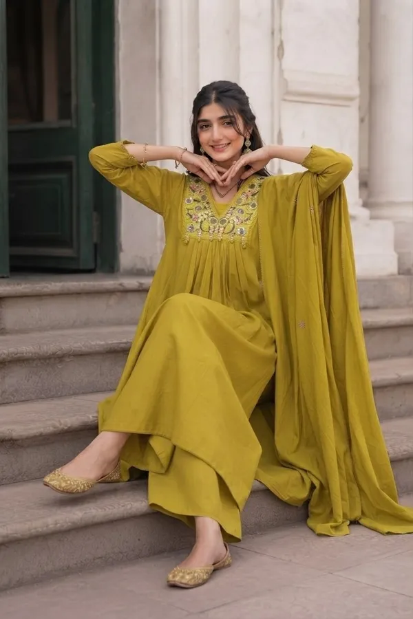 Mustard_Embroidered_Anarkali_Suit_Set_for_Women