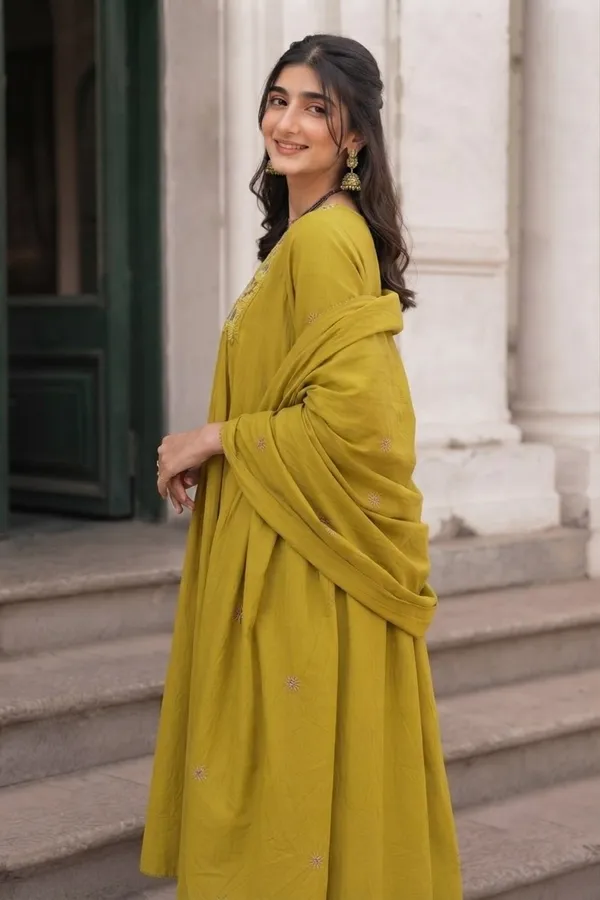 Mustard_Embroidered_Anarkali_Suit_Set_for_Women