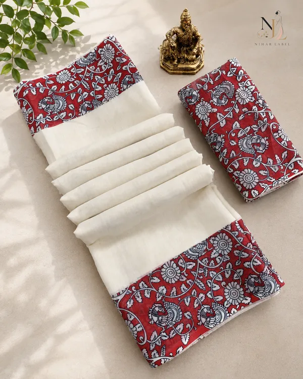 Ivory_Linen_Cotton_Floral_Printed_Saree_For_Women
