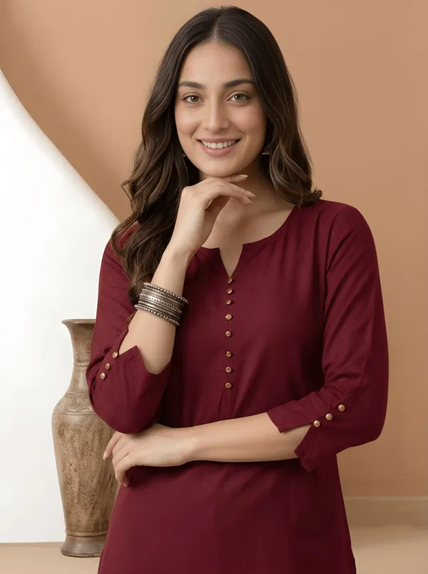 Casual_Maroon_Roman_Silk_Tunic_Top