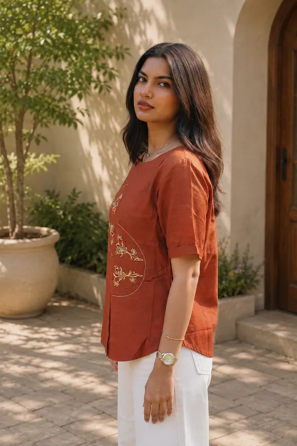 Rust_Cotton_Relaxed_Fit_Printed_Top_For_Women