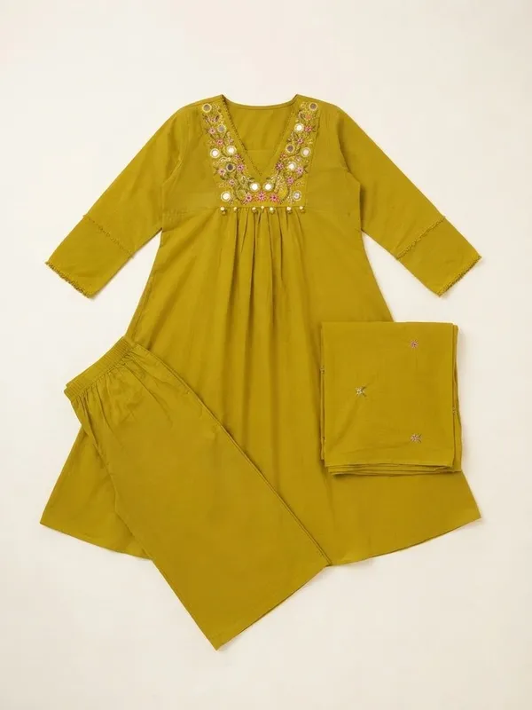 Mustard_Embroidered_Anarkali_Suit_Set_for_Women