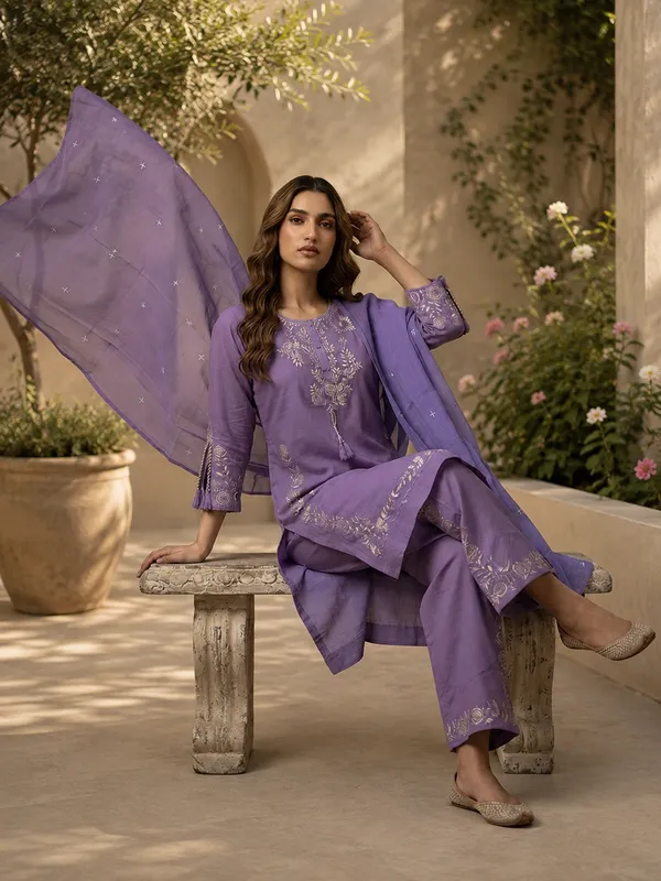 Purple_Cotton_Straight_Embroidered_Kurta_Set_For_Women