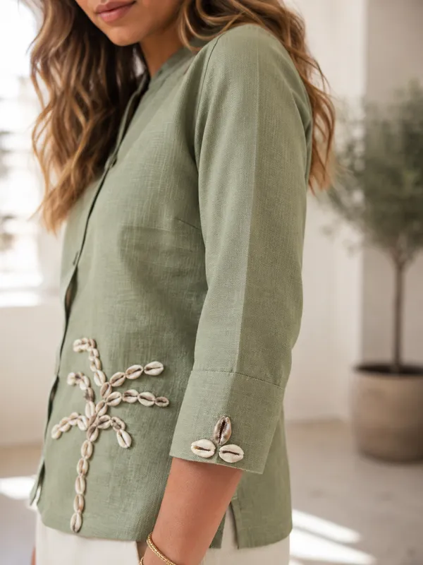 Green_Linen_Cotton_Relaxed_Fit_Shirt_For_Women