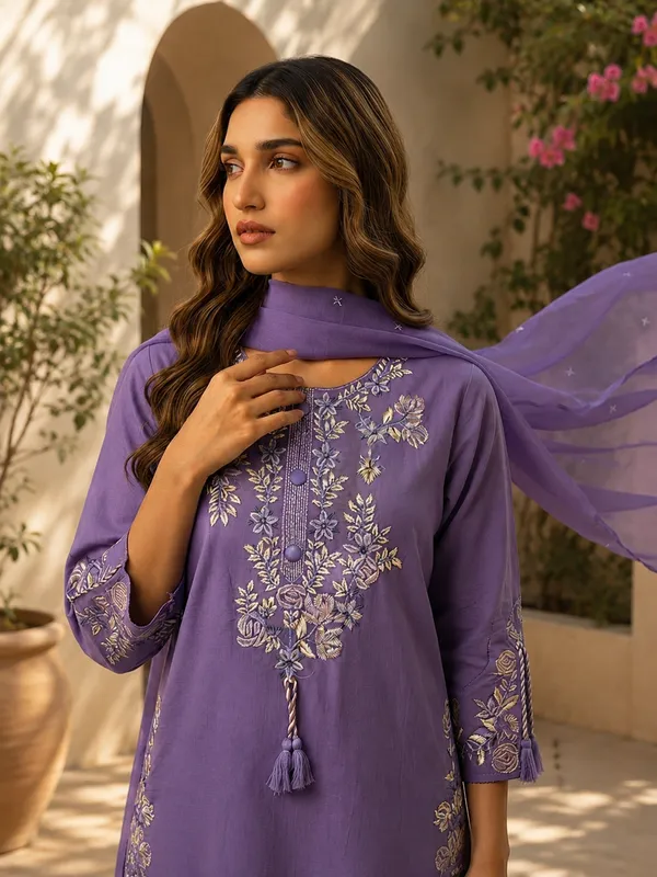 Purple_Cotton_Straight_Embroidered_Kurta_Set_For_Women