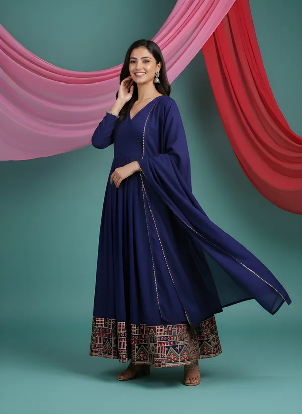 Women_Angrakha_Style_Anarkali_Kurta_with_Dupatta_Suit