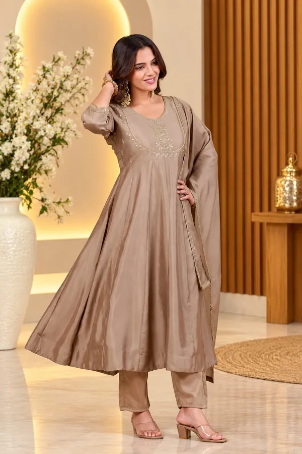 Women’s_Chiku_Vichitra_Silk_Embroidered_Anarkali_Kurta_Set_with_Dupatta