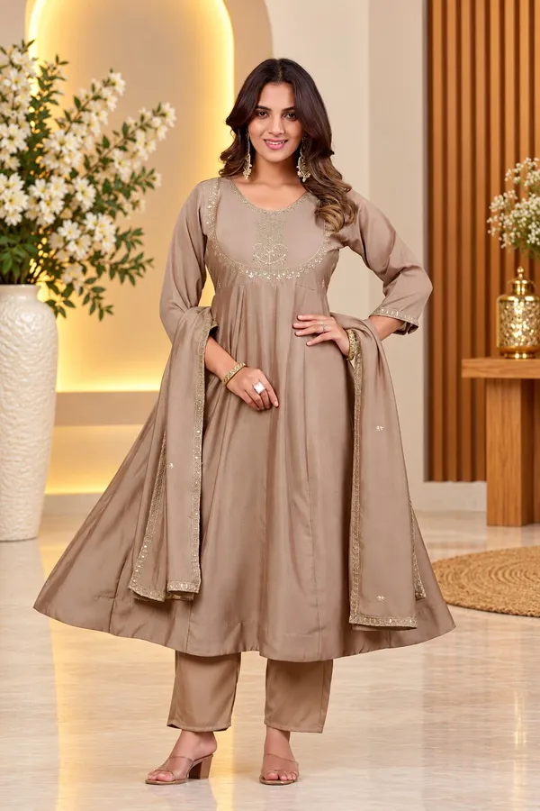 Women’s_Chiku_Vichitra_Silk_Embroidered_Anarkali_Kurta_Set_with_Dupatta