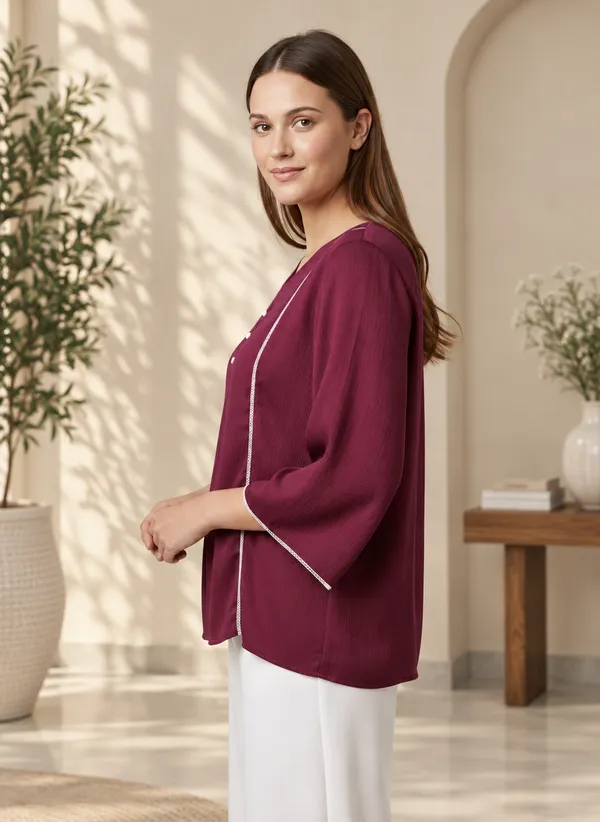 Women’s_Fancy_Delta_Silk_Solid_Purple_Top_&_Tunic
