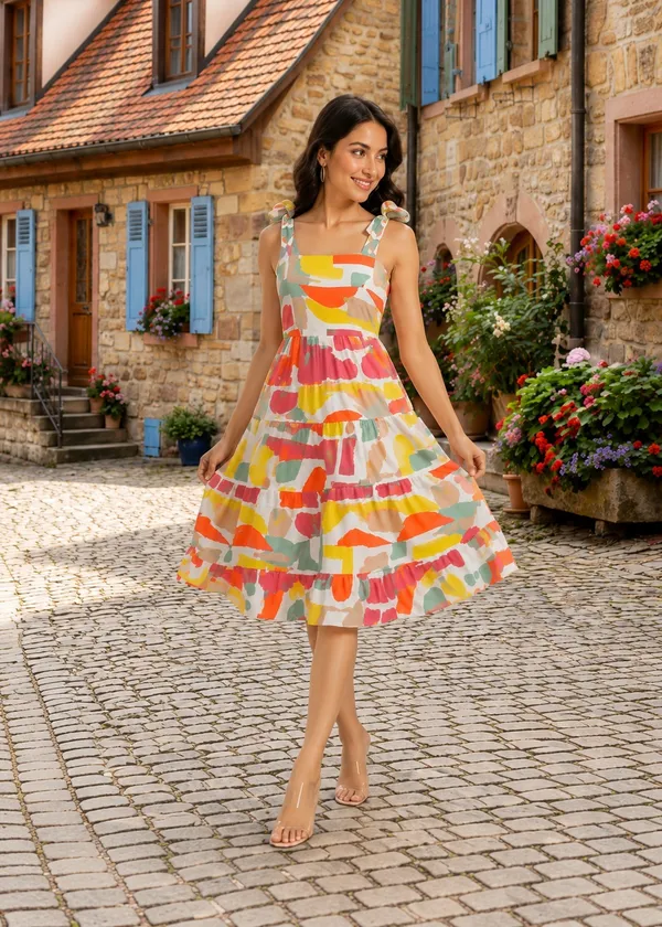 Women’s_Multicolor_Printed_Crepe_One_Piece_Dress