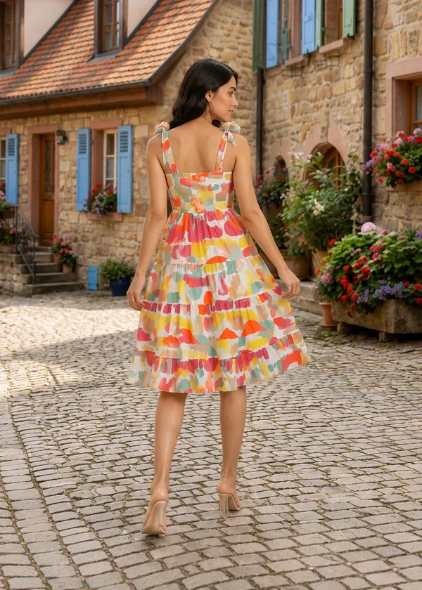 Women’s_Multicolor_Printed_Crepe_One_Piece_Dress